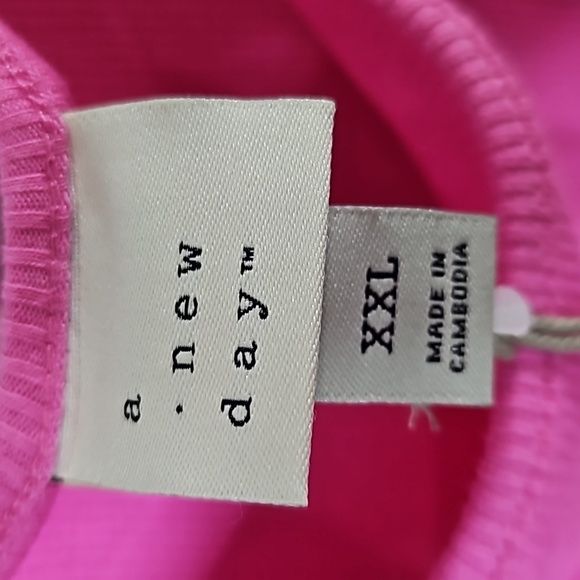 a new day Pink t-shirt womens dress size XXL NWT - Picture 2 of 8